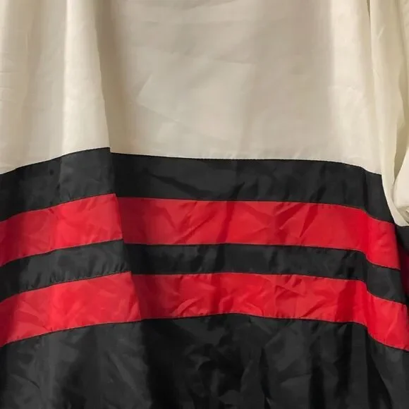 Vintage 90s Retro Online Red Striped Wind Breaker Jacket Large - Picture 8 of 11